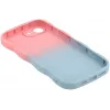 Phonesta Wavy Gradient Silicone Back Cover hoesje voor Apple iPhone 17e/16e - Roze/Blauw 6