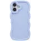 Phonesta Wavy Silicone Back Cover hoesje voor Apple iPhone 16 - Paars