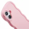 Phonesta Wavy Silicone Back Cover hoesje voor Apple iPhone 16 - Roze 6