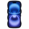 Phonesta Wavy Silicone Back Cover hoesje voor Apple iPhone 16 - Zwart 3