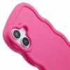 Phonesta Wavy Silicone Back Cover hoesje voor Apple iPhone 16 Plus - Hot Pink 6