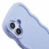 Phonesta Wavy Silicone Back Cover hoesje voor Apple iPhone 16 Plus - Paars 6