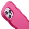 Phonesta Wavy Silicone Back Cover hoesje voor Apple iPhone 16 Pro - Hot Pink 6