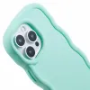 Phonesta Wavy Silicone Back Cover hoesje voor Apple iPhone 16 Pro - Mintgroen 6