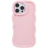 Phonesta Wavy Silicone Back Cover hoesje voor Apple iPhone 16 Pro - Roze
