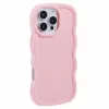 Phonesta Wavy Silicone Back Cover hoesje voor Apple iPhone 16 Pro - Roze 2