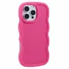 Phonesta Wavy Silicone Back Cover hoesje voor Apple iPhone 16 Pro Max - Hot Pink 2