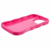 Phonesta Wavy Silicone Back Cover hoesje voor Apple iPhone 16 Pro Max - Hot Pink 4