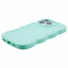 Phonesta Wavy Silicone Back Cover hoesje voor Apple iPhone 16 Pro Max - Mintgroen 5