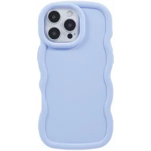 Phonesta Wavy Silicone Back Cover hoesje voor Apple iPhone 16 Pro Max - Paars