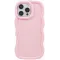 Phonesta Wavy Silicone Back Cover hoesje voor Apple iPhone 16 Pro Max - Roze
