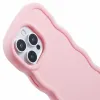 Phonesta Wavy Silicone Back Cover hoesje voor Apple iPhone 16 Pro Max - Roze 6
