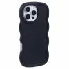 Phonesta Wavy Silicone Back Cover hoesje voor Apple iPhone 16 Pro Max - Zwart 2