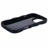 Phonesta Wavy Silicone Back Cover hoesje voor Apple iPhone 16 Pro Max - Zwart 4