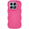 Phonesta Wavy Silicone Back Cover hoesje voor Xiaomi 14T - Hot Pink