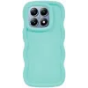 Phonesta Wavy Silicone Back Cover hoesje voor Xiaomi 14T Pro - Mintgroen