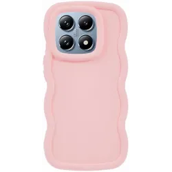 Phonesta Wavy Silicone Back Cover hoesje voor Xiaomi 14T Pro - Roze