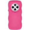 Phonesta Wavy Silicone Back Cover hoesje voor Xiaomi Redmi 14C / Xiaomi Poco C75 - Hot Pink