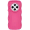 Phonesta Wavy Silicone Back Cover hoesje voor Xiaomi Redmi 14C / Xiaomi Poco C75 - Hot Pink