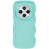 Phonesta Wavy Silicone Back Cover hoesje voor Xiaomi Redmi 14C / Xiaomi Poco C75 - Mintgroen