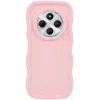 Phonesta Wavy Silicone Back Cover hoesje voor Xiaomi Redmi 14C / Xiaomi Poco C75 - Roze