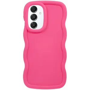 Phonesta Wavy Silicone Back Cover hoesje voor Samsung Galaxy A16 - Hot Pink