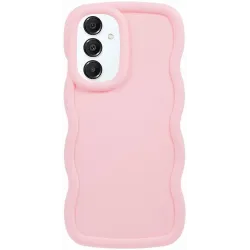 Phonesta Wavy Silicone Back Cover hoesje voor Samsung Galaxy A16 - Roze