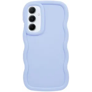 Phonesta Wavy Silicone Back Cover hoesje voor Samsung Galaxy S24 FE - Paars