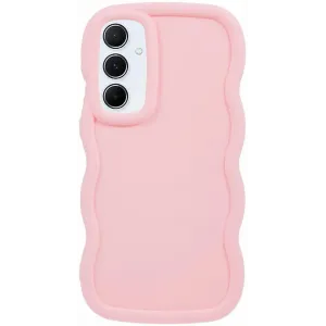 Phonesta Wavy Silicone Back Cover hoesje voor Samsung Galaxy S24 FE - Roze