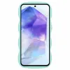 Phonesta Wavy Silicone Back Cover hoesje voor Samsung Galaxy S25/S24 - Mintgroen 2