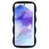 Phonesta Wavy Silicone Back Cover hoesje voor Samsung Galaxy S25/S24 - Zwart 2