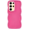 Phonesta Wavy Silicone Back Cover hoesje voor Samsung Galaxy S25 Ultra - Hot Pink