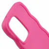 Phonesta Wavy Silicone Back Cover hoesje voor Samsung Galaxy S25 Ultra - Hot Pink 6