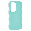 Phonesta Wavy Silicone Back Cover hoesje voor Samsung Galaxy S25 Ultra - Mintgroen 3