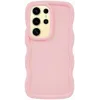 Phonesta Wavy Silicone Back Cover hoesje voor Samsung Galaxy S25 Ultra - Roze