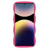 Phonesta Wavy Silicone Back Cover hoesje voor Xiaomi Redmi Note 14 Pro 4G - Hot Pink 2