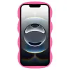 Phonesta Wavy Silicone Back Cover hoesje voor Apple iPhone 17e/16e - Hot Pink 3