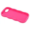 Phonesta Wavy Silicone Back Cover hoesje voor Apple iPhone 17e/16e - Hot Pink 6
