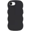 Phonesta Wavy Silicone Back Cover hoesje voor Apple iPhone 17e/16e - Zwart