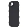 Phonesta Wavy Silicone Back Cover hoesje voor Apple iPhone 17e/16e - Zwart 4