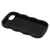 Phonesta Wavy Silicone Back Cover hoesje voor Apple iPhone 17e/16e - Zwart 6