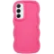 Phonesta Wavy Silicone Back Cover hoesje voor Samsung Galaxy A15 4G/5G - Hot Pink