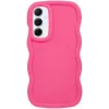 Phonesta Wavy Silicone Back Cover hoesje voor Samsung Galaxy A35 - Hot Pink