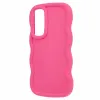 Phonesta Wavy Silicone Back Cover hoesje voor Samsung Galaxy A35 - Hot Pink 3