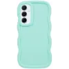 Phonesta Wavy Silicone Back Cover hoesje voor Samsung Galaxy A35 - Mintgroen