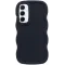 Phonesta Wavy Silicone Back Cover hoesje voor Samsung Galaxy A35 - Zwart