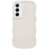 Phonesta Wavy Silicone Back Cover hoesje voor Samsung Galaxy A55 - Beige