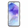 Phonesta Wavy Silicone Back Cover hoesje voor Samsung Galaxy A55 - Beige 2
