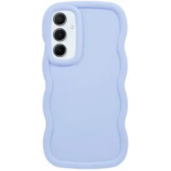 Phonesta Wavy Silicone Back Cover hoesje voor Samsung Galaxy A55 - Paars