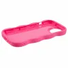 Phonesta Wavy Silicone Back Cover hoesje voor Apple iPhone 15 - Hot Pink 4